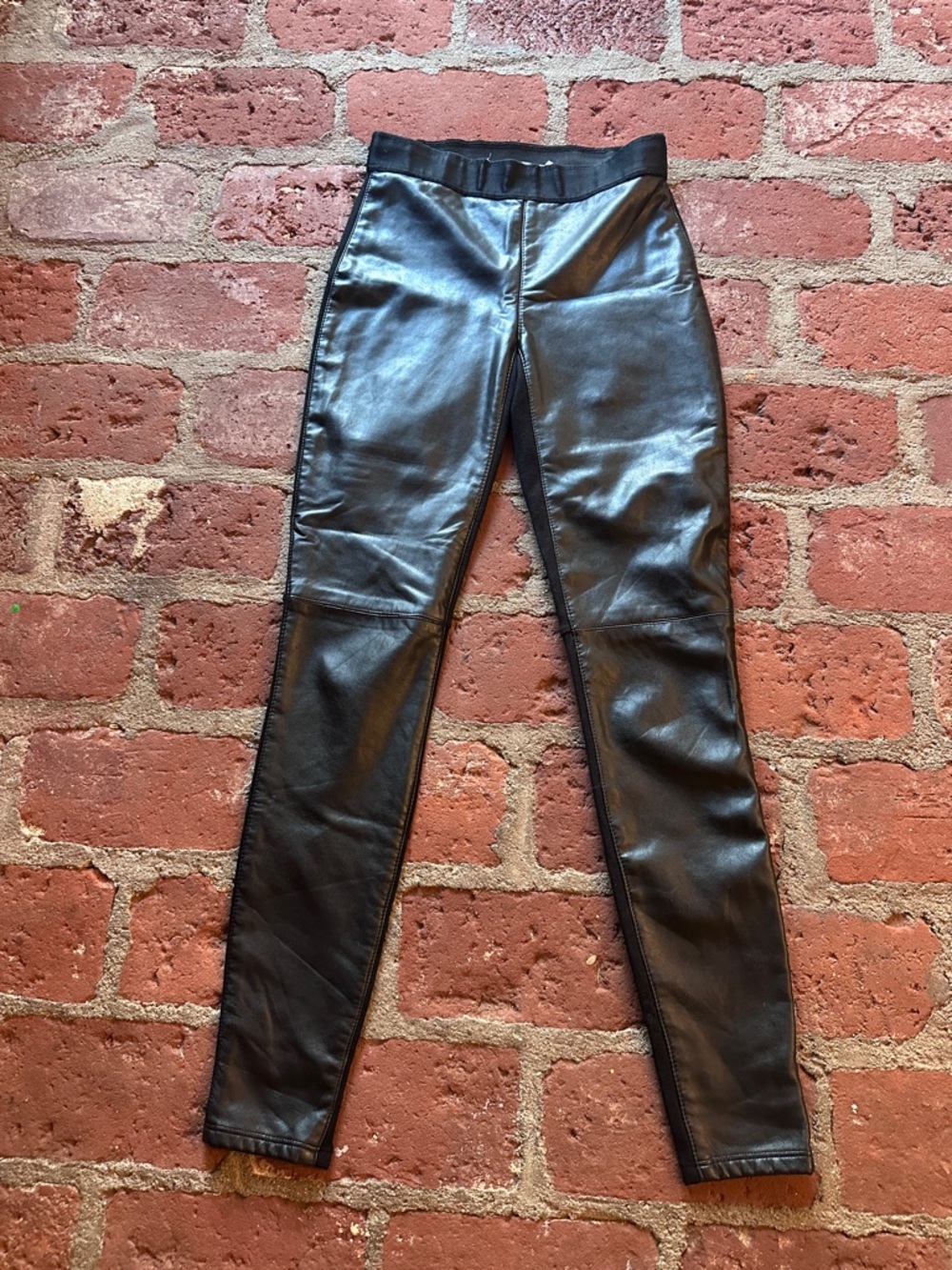 Bailey 44 Stevie Womens Faux Leather Front Stretch Leggings Black XS
